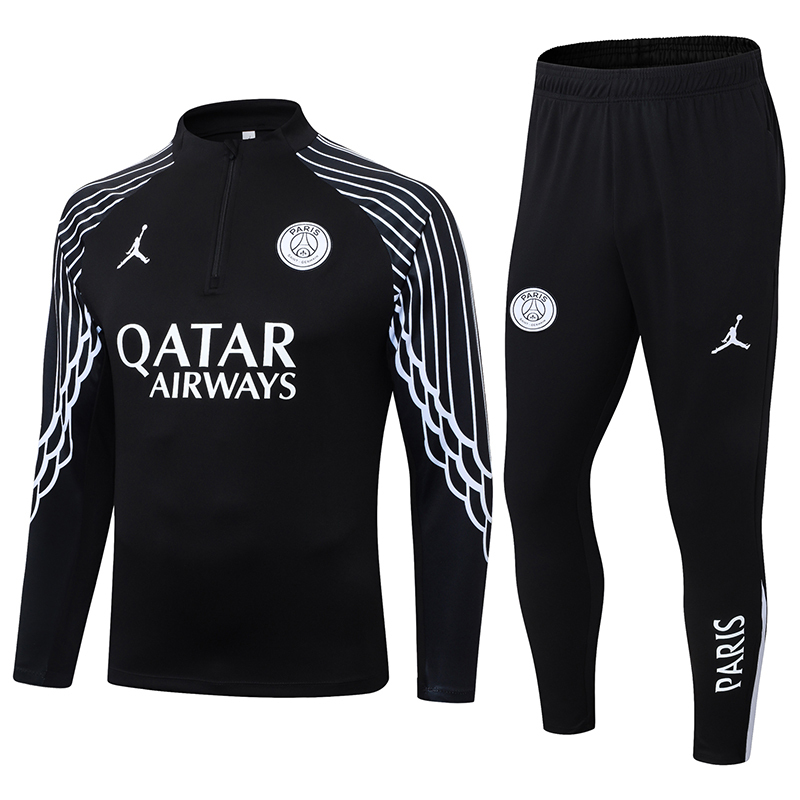 PSG Training Kit (Sweatshirt+Pants) Black 2025/26