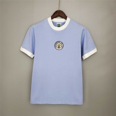 Manchester City Retro Home Football Jersey Shirt 1972