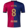 PEDRI #8 Barcelona Home Soccer Jersey 2024/25 - Spotify Logo Without Text