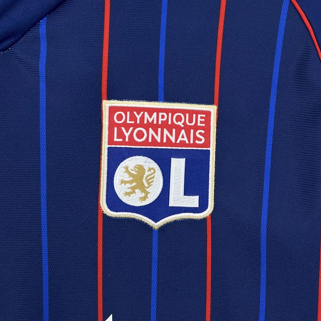 Olympique Lyonnais Soccer Jersey Away Custom Shirt 2025-26 - Image 6