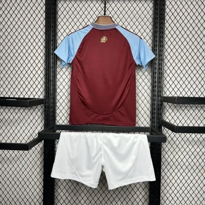 Alternative view of Aston Villa Football Jersey Home Kids Kit Jersey+Shorts 2024/25