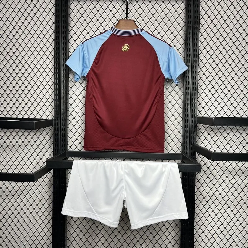 Aston Villa Football Jersey Home Kids Kit Jersey+Shorts 2024/25 - Image 2