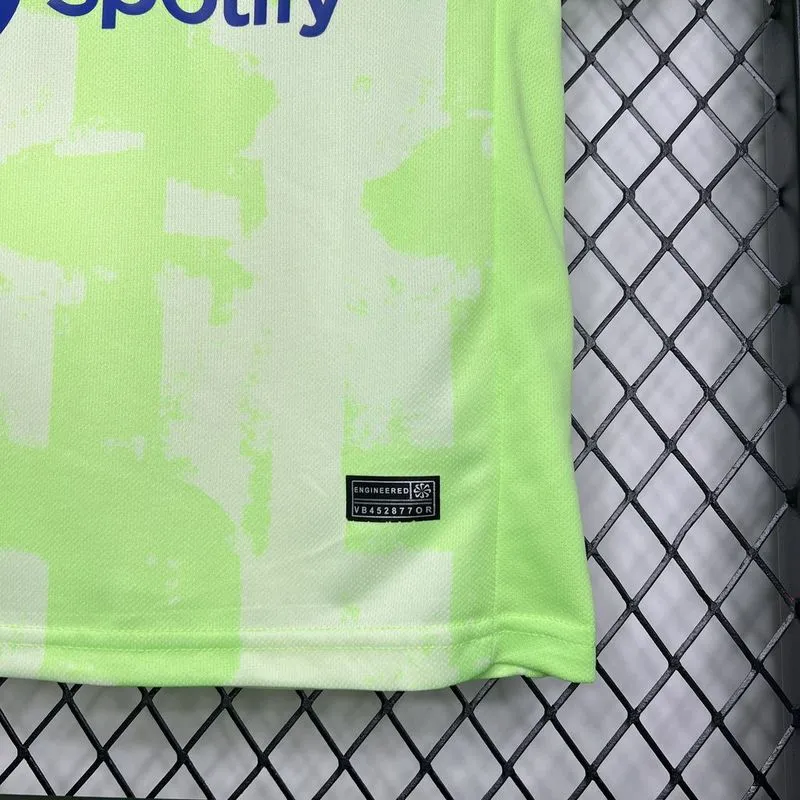 Barcelona Soccer Jersey Third Away Kids Kit Jersey+Shorts 2024/25 Spotify Logo Without Text - Image 5