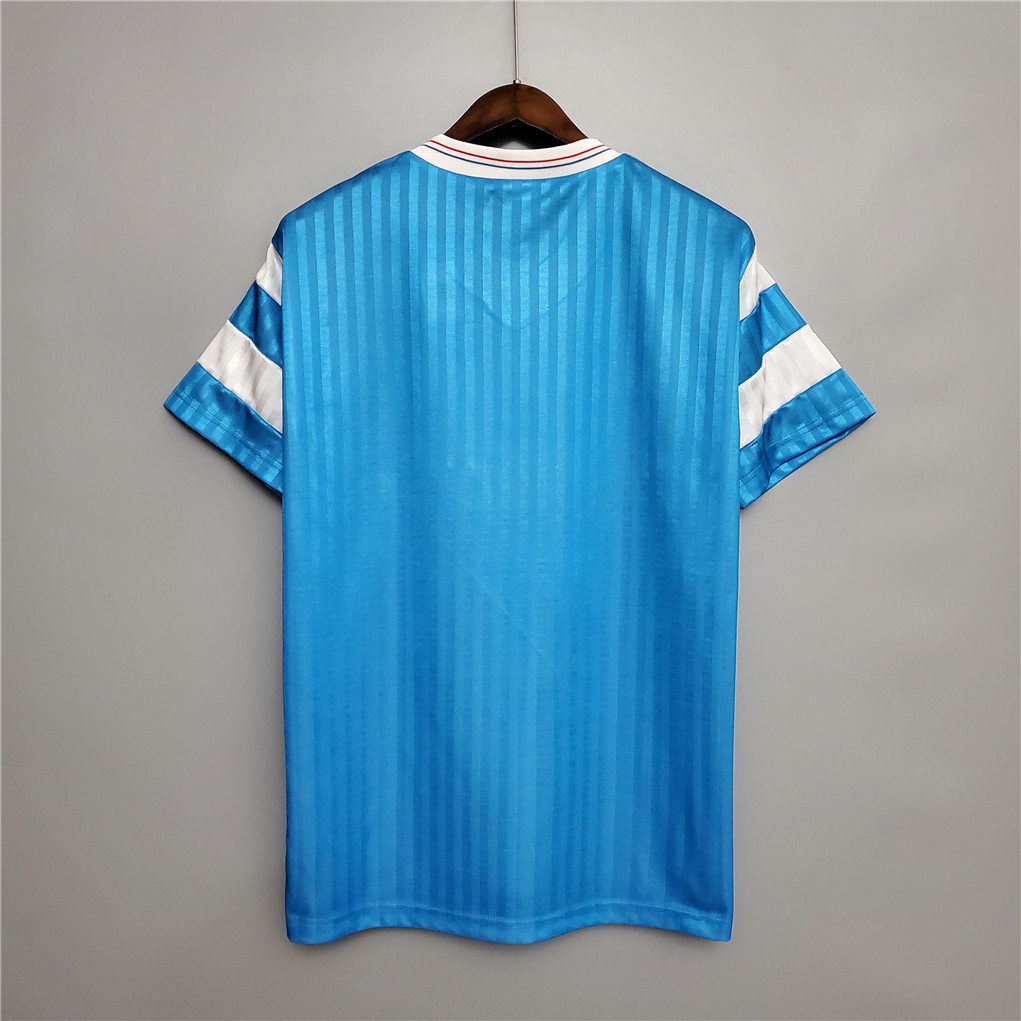 Marseille Retro Soccer Jersey Away Custom Shirt 1989-91 - Image 2
