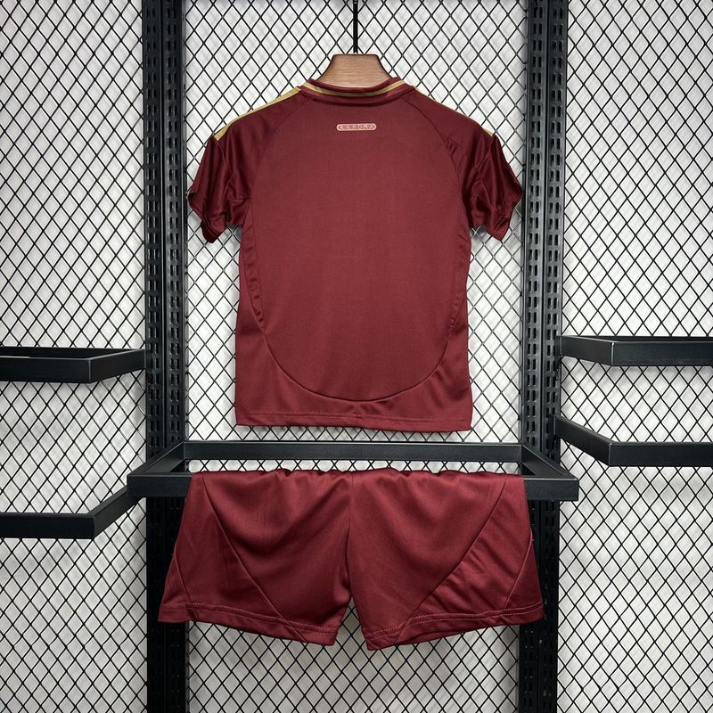 Roma Soccer Jersey Home Kids Kit Jersey+Shorts 2024/25 - Image 2