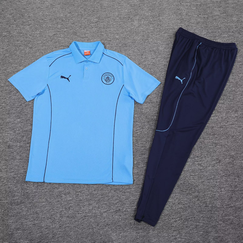 Marseille Training Kit (Polo+Pants) Blue 2025/26 - Image 3