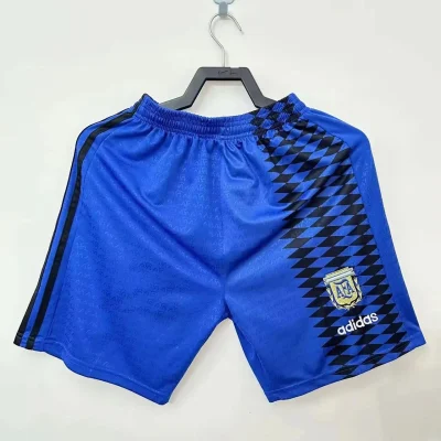 Argentina Retro Custom Away Football Shorts World Cup 1994