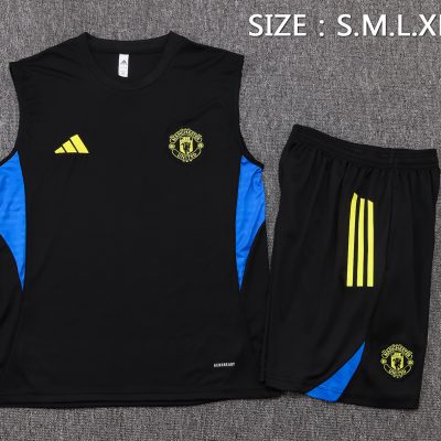 Alternative view of Manchester United Sleeveless Training Kit Black 2025/26