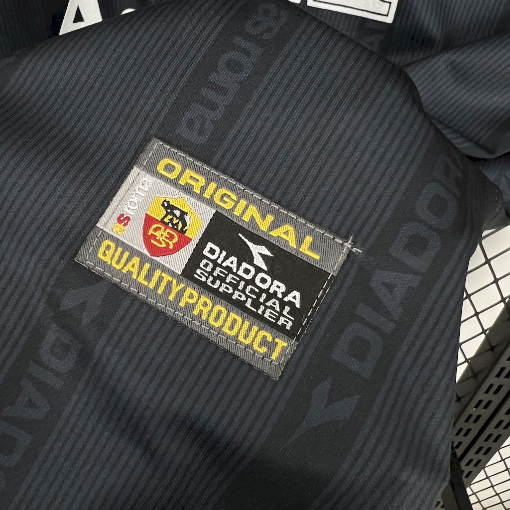 Roma Retro Soccer Jersey Away Custom Shirt 1999/00 - Image 3