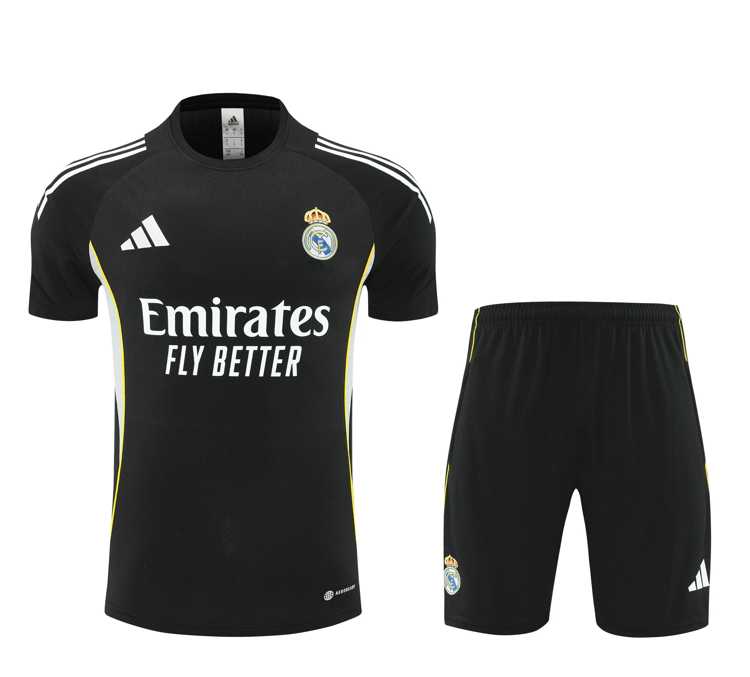 Real Madrid Training Jersey Kit Black 2025/26