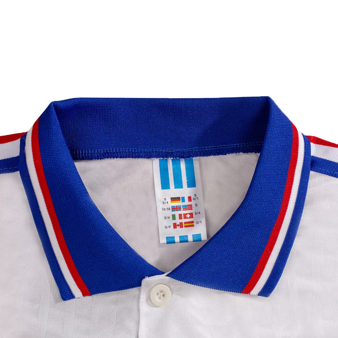 France Retro Soccer Jersey Away Custom Shirt World Cup 1994 - Image 3
