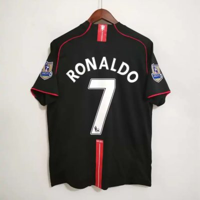 Ronaldo #7 Manchester United Retro Away Football Jersey Shirt 2007/08