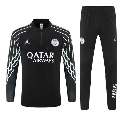 PSG Training Kit (Sweatshirt+Pants) Black 2025/26
