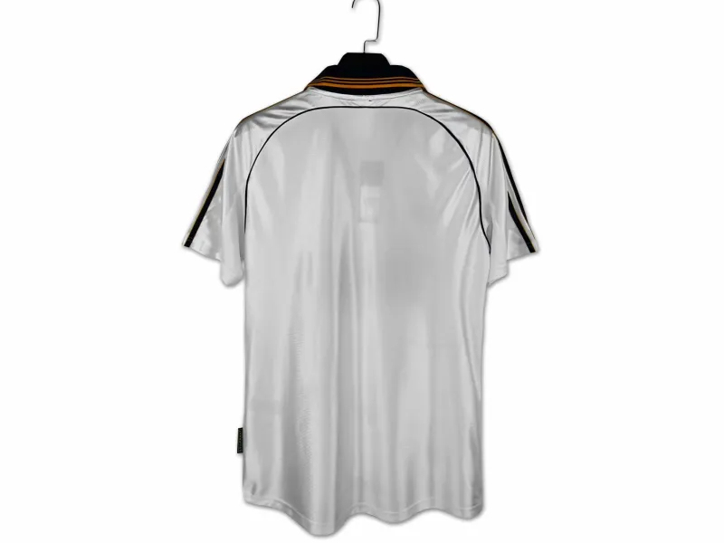 Real Madrid Retro Jersey Home Custom Soccer Shirt 1998-00 - Image 2