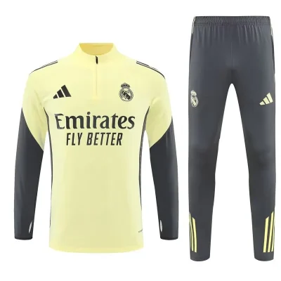 Real Madrid Training Kit (Sweatshirt+Pants) Yellow 2025/26