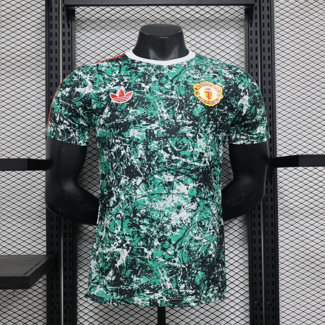 Manchester United x Stone Roses Icon Pre-Match Football Jersey Shirt 2024/25
