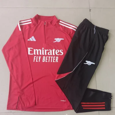 Alternative view of Kids Arsenal Training Kit (Sweatshirt+Pants) Red 2025/26