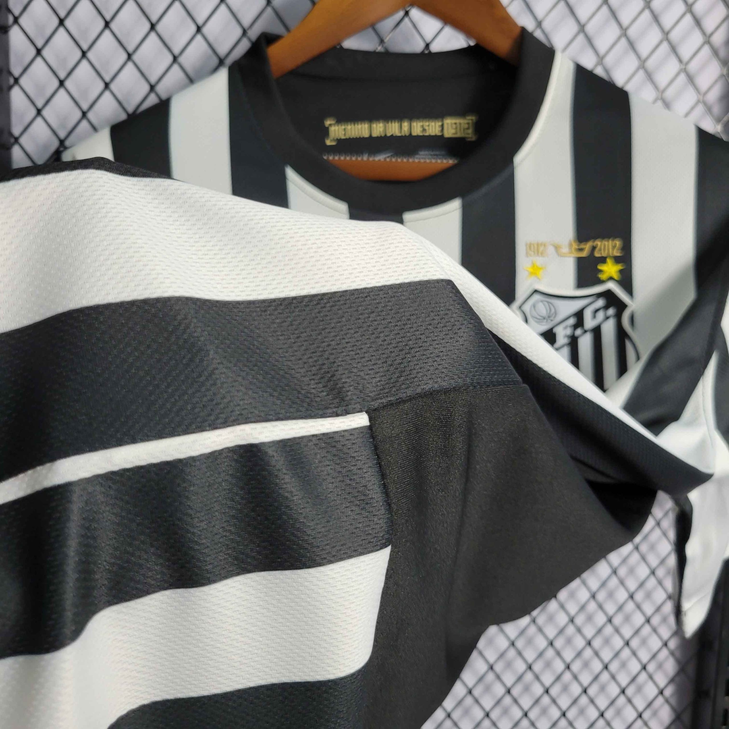 Santos FC Retro Soccer Jersey Away Custom Shirt 2012 - Image 5