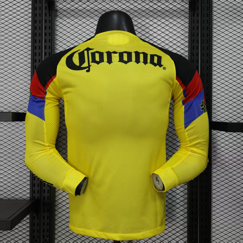 Club America Soccer Jersey Home Long Sleeve Shirt 2025/26 - Image 2