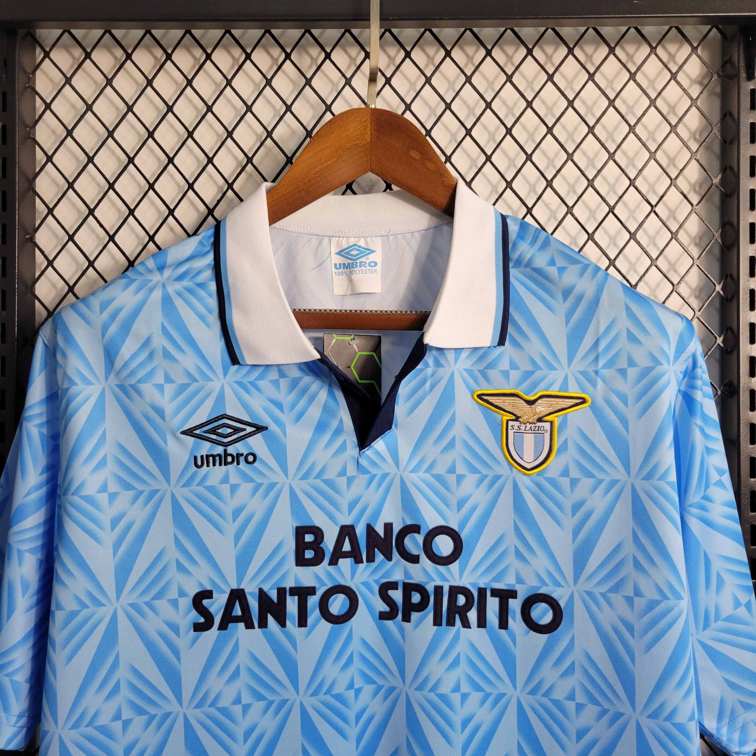 Lazio Retro Soccer Jersey Home Custom Shirt 1991/92 - Image 6