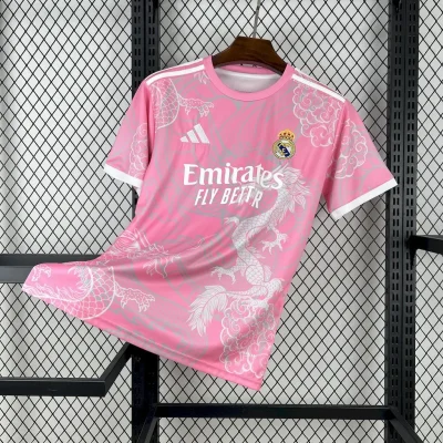 Real Madrid Soccer Jersey Dragon Pink Special Edition Custom Shirt 2025/26