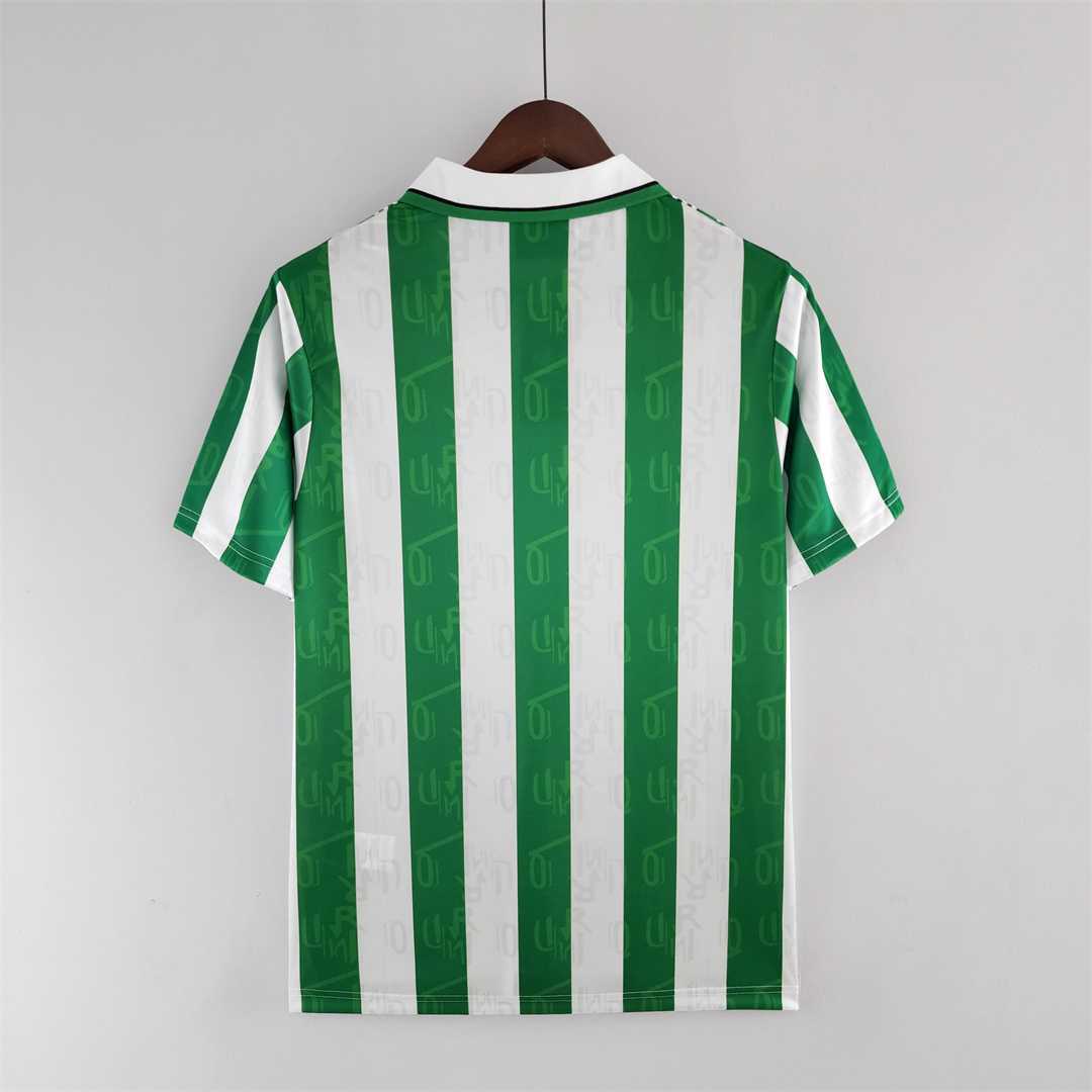 Real Betis Retro Jersey Home Soccer Shirt 1994/95 - Image 2
