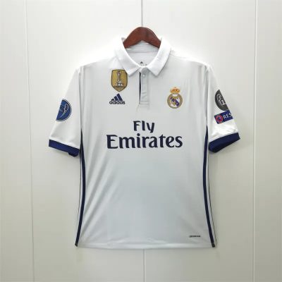 Real Madrid Retro Jersey Home Soccer Shirt 2016/17