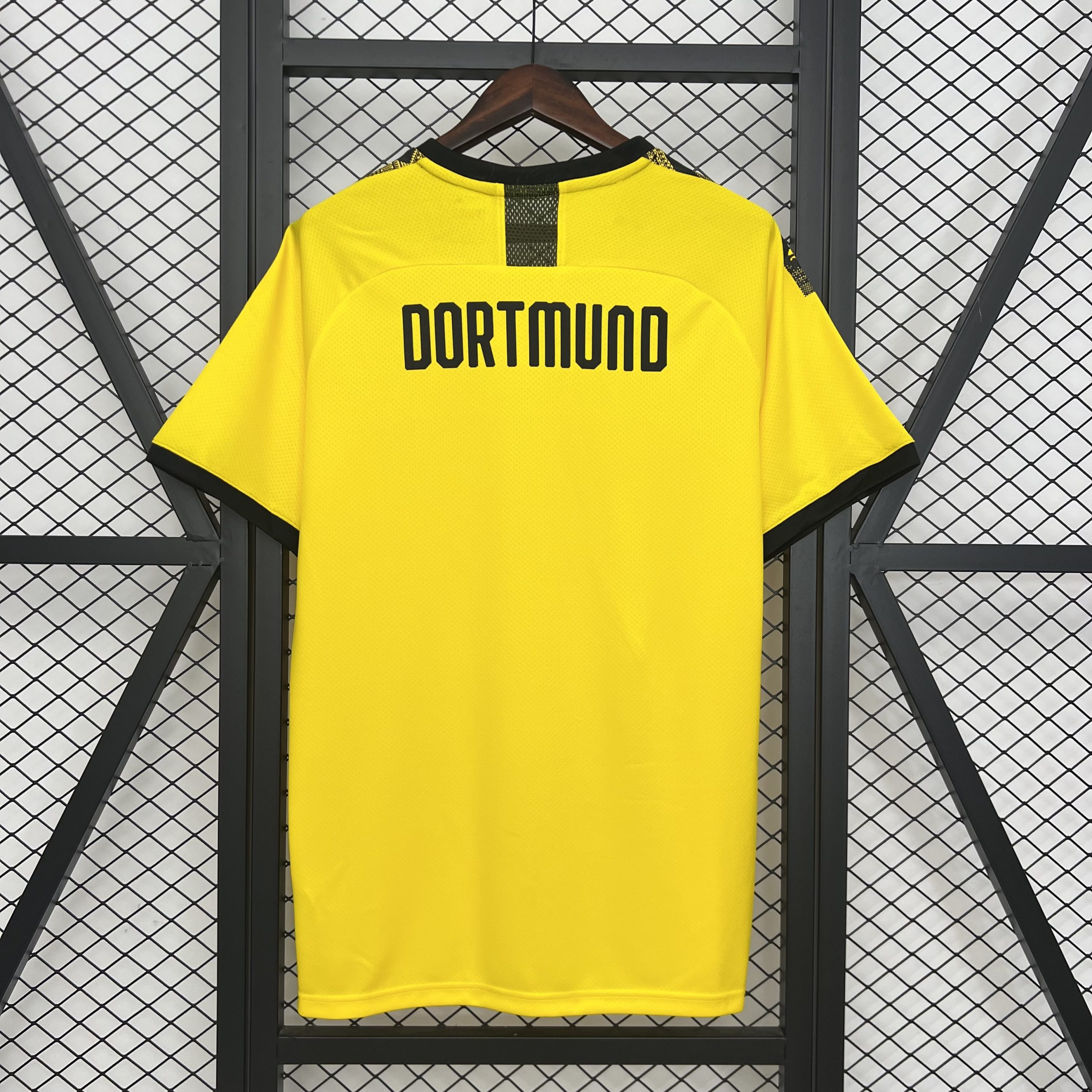 Borussia Dortmund Retro Jersey Home Soccer Shirt 2019/20 - Image 2