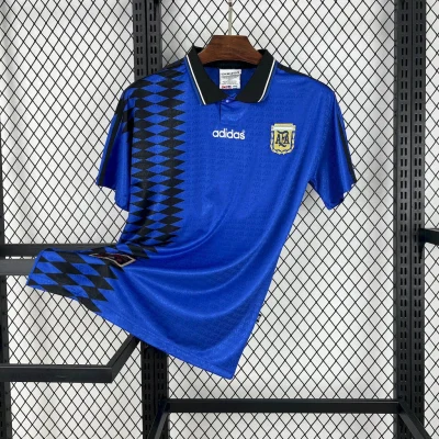 Argentina Retro Jersey Custom Away Football Jersey World Cup 1994