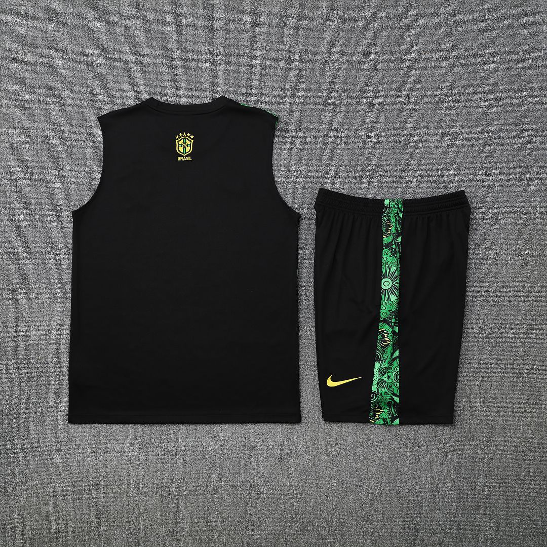 Brazil Sleeveless Training Kit Green 2025 - Image 4