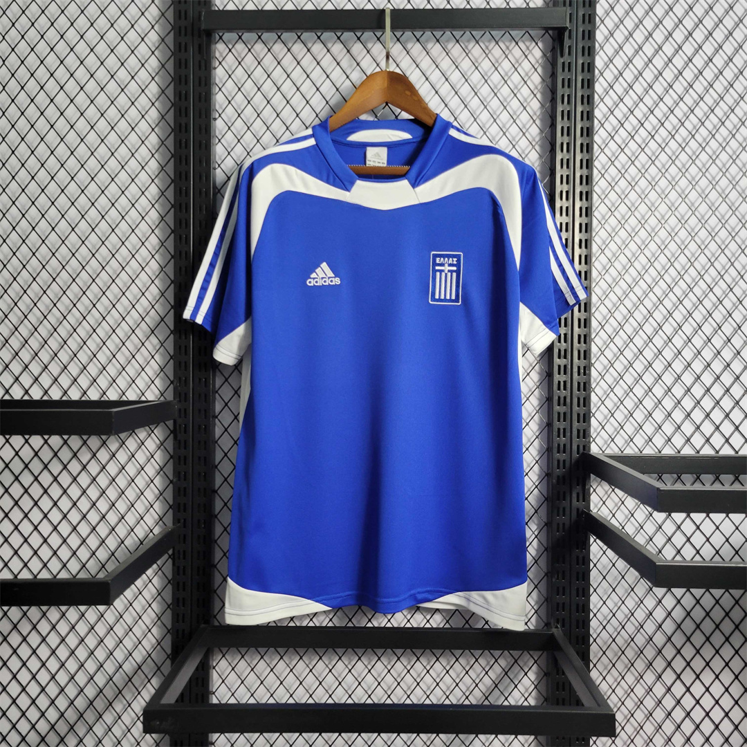 Greece Soccer Jersey Home Custom Shirt 2004