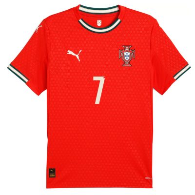 Alternative view of Ronaldo #7 Portugal Soccer Jersey Home Shirt 2025