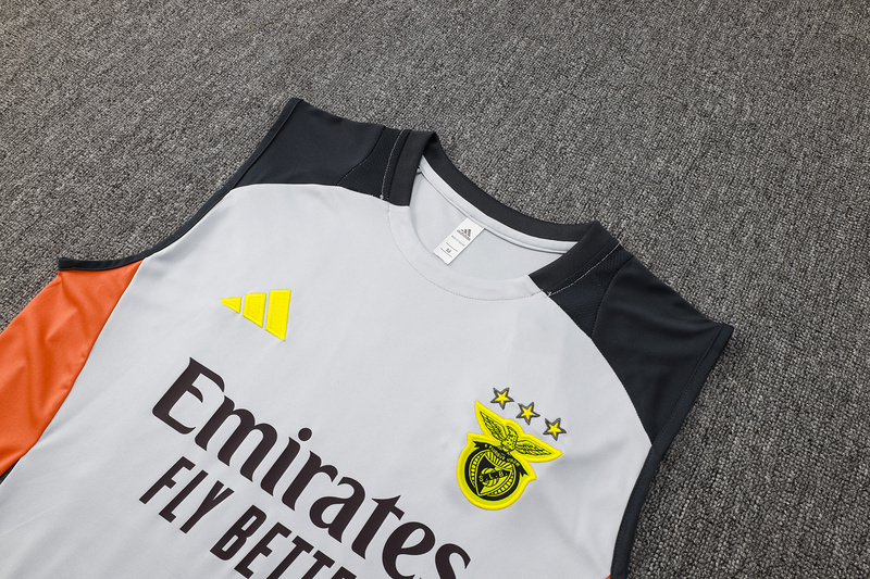 Benfica Sleeveless Training Kit Grey 2025/26 - Image 3